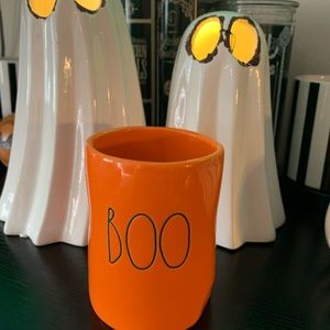 Rae Dunn Halloween 2020 orange BOO candle 🎃
